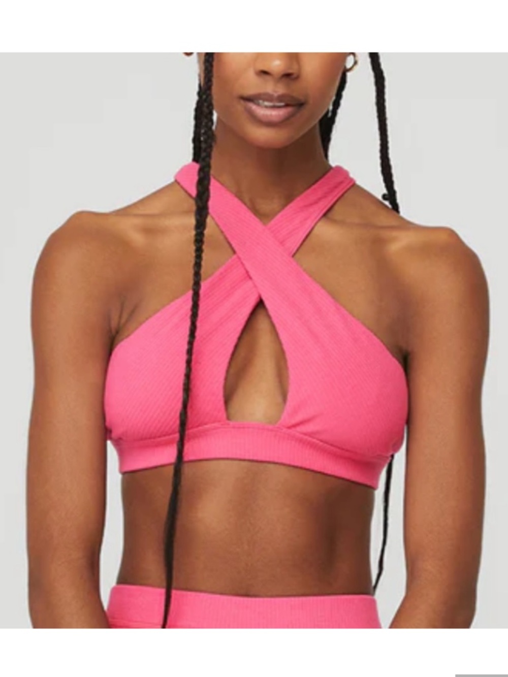 NWOT | ALO YOGA | Ribbed Destination
Bra - Pink Fuchsia